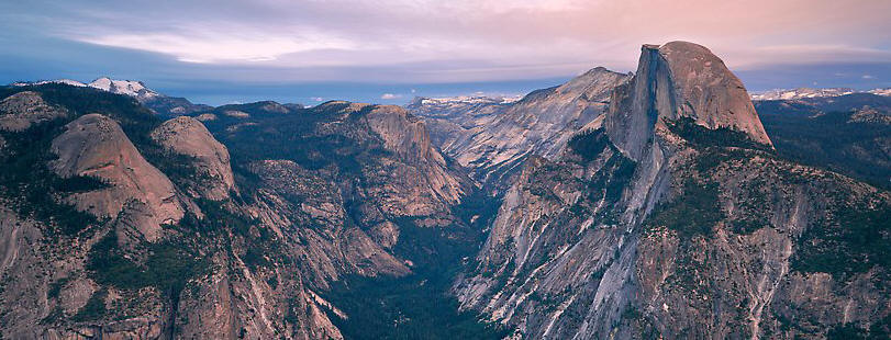 Half Dome and Tenaya Canyon. Yosemite National Park (color)